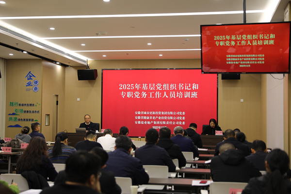 省城市更新集團等三家公司舉辦2025年基層黨組織書記和專職黨務工作人員培訓班
